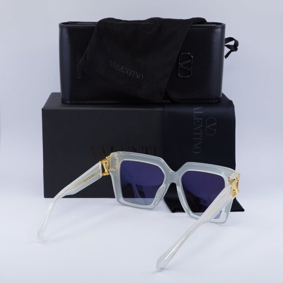 Valentino V-UNO VLS-107C Square Sunglasses - Transparent/Grey main image 7